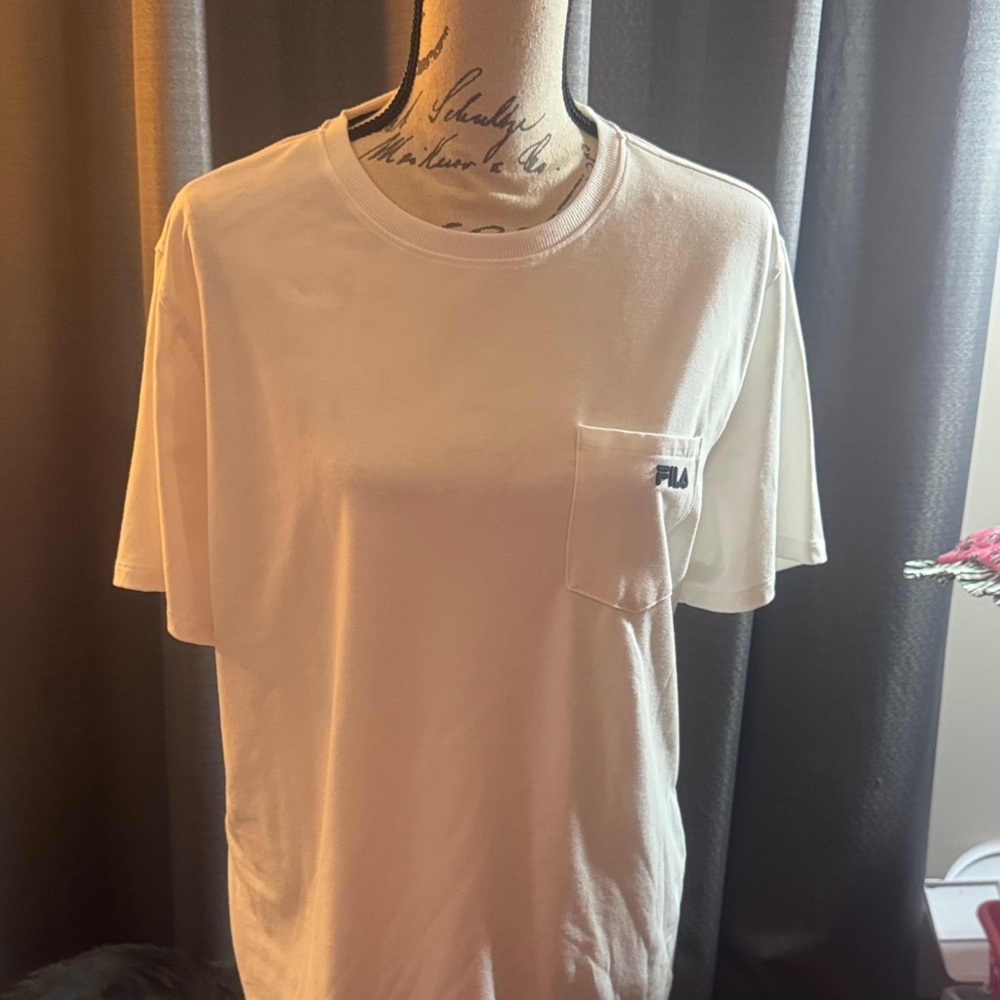 Fila Men's Cream Pocket Tee